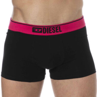Diesel Denim Division Cotton Boxer Briefs - Black - Pink