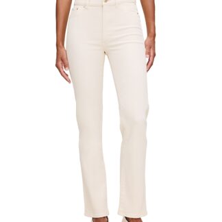 Dl 1961 Halle High Rise Straight Leg Instasculpt Jeans in Ecru