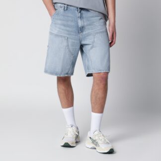 Double Knee Shorts Blue/Heavy Stone Bleached