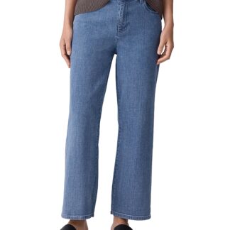 Eileen Fisher High Rise Straight Ankle Jeans