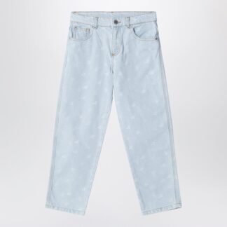 Eloha denim jeans with jacquard cherries