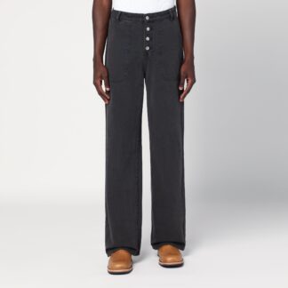 Faded Black jeans with buttons