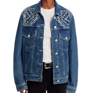 Farm Rio Cornely Soutache Denim Jacket