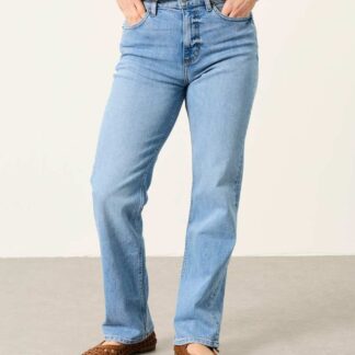 FatFace High Waisted Straight Leg Jeans Denim