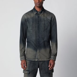 Fogpocket Shirt in Grey Degradé Denim