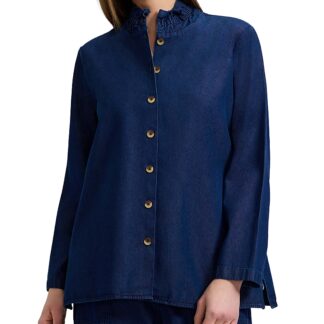 Foxcroft Carolina Long Sleeve Denim Shirt