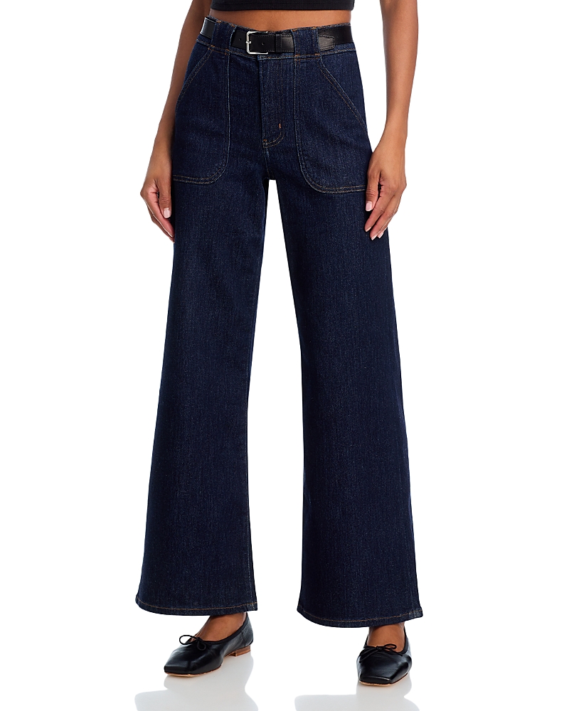 Frame High Rise Modern Pocket Jeans in Rinse