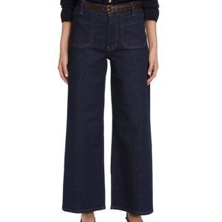 Frame Le Pixie High Rise Slim Palazzo Jeans in Rinse