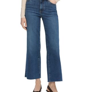 Frame Le Slim High Rise Ankle Crop Palazzo Jeans in Elixir Raw After