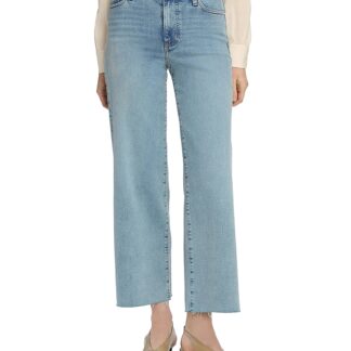 Frame Le Slim High Rise Ankle Crop Palazzo Jeans in Spring Raw After