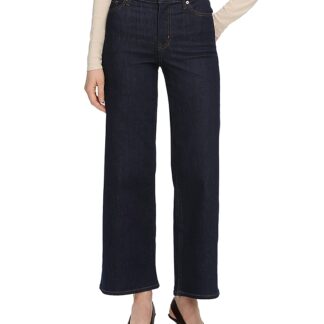 Frame Le Slim High Rise Palazzo Crop Jeans in Rinse