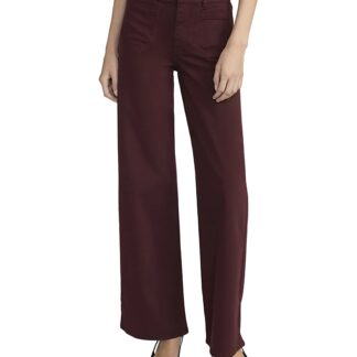 Frame Le Slim High Rise Palazzo Jeans in Cabernet