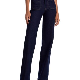 Frame Le Slim High Rise Palazzo Jeans in Rinse
