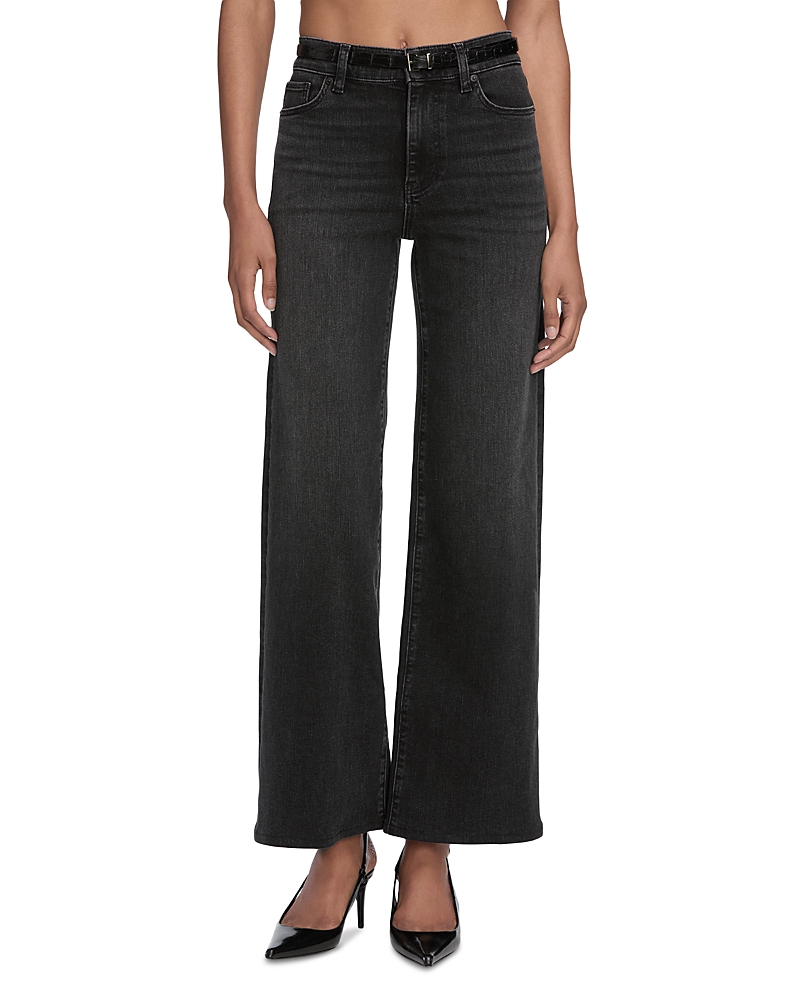 Frame Le Slim Palazzo High Rise Jeans in Starship