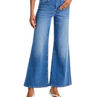 Frame Le Slim Palazzo High Rise Wide Leg Jeans in Drizzle
