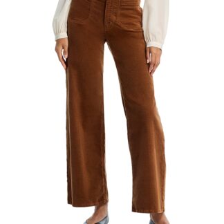 Frame Le Slim Palazzo Mode Corduroy Jeans in Maple Brown