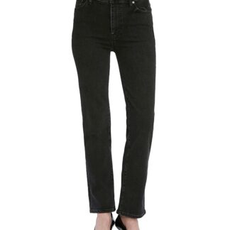 Frame Pixie Le Sleek High Rise Straight Leg Jeans in Meteor