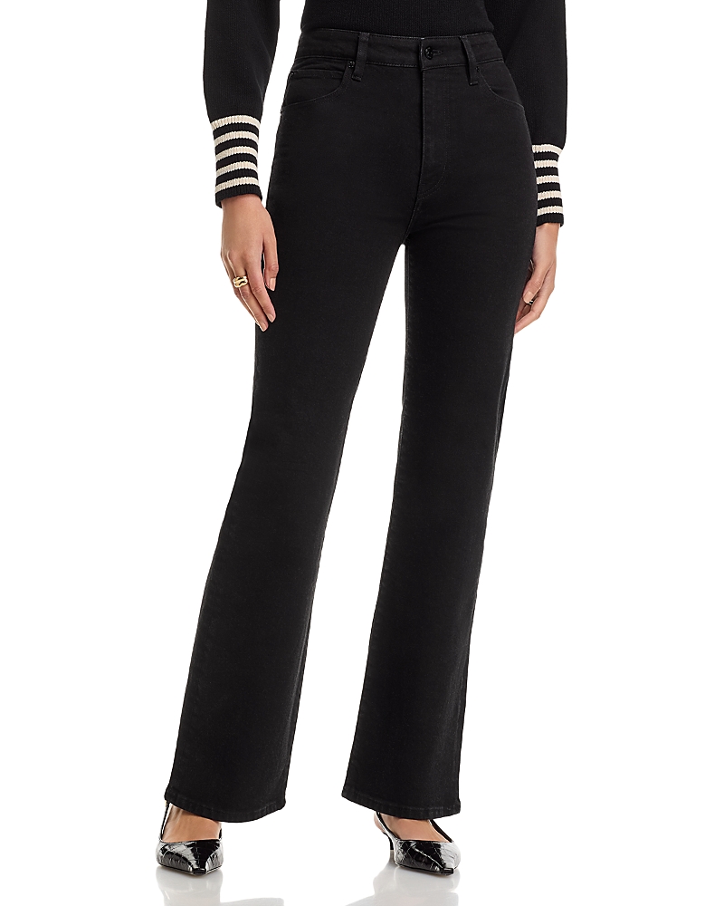 Frame The Arrow High Rise Bootcut Jeans in Black