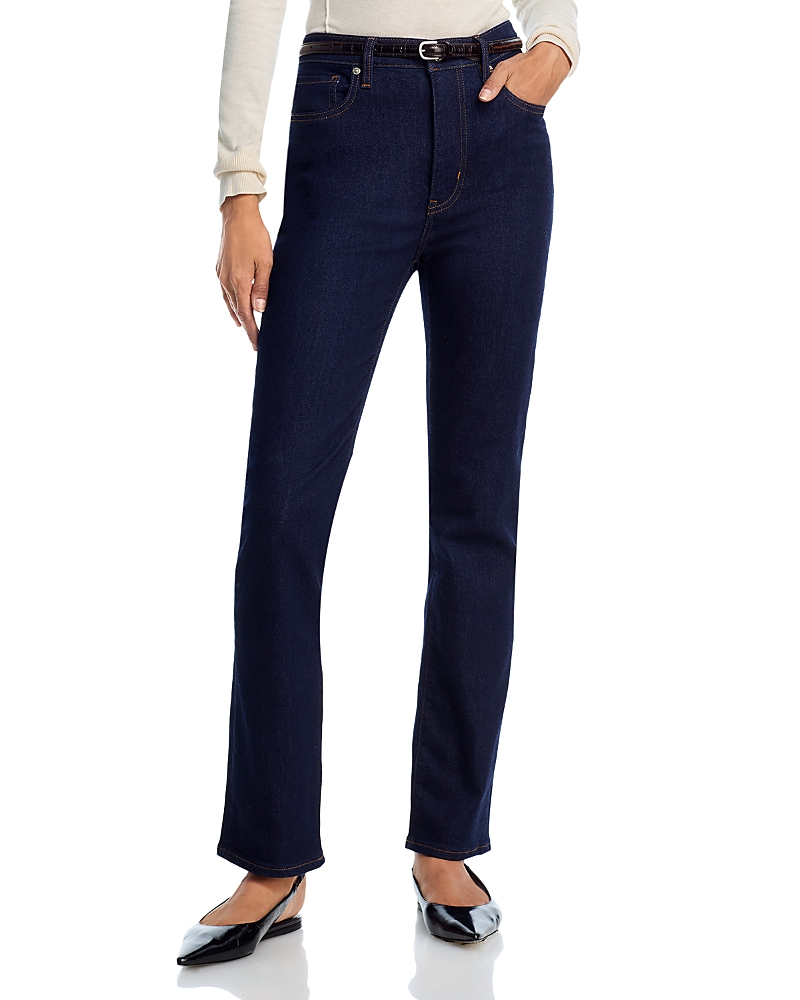 Frame The Pencil Crop High Rise Jeans in Rinse