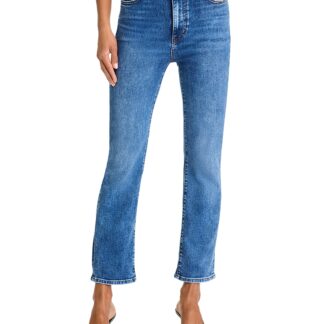 Frame The Pencil High Rise Crop Jeans in Canals