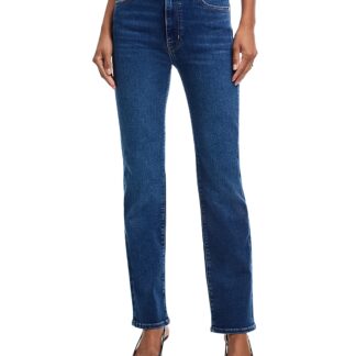 Frame The Pencil High Rise Slim Straight Jeans in Femma