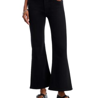 Frame The Pixie Icon Mid Rise Ankle Jeans in Black