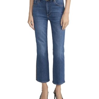 Frame The Reboot High Rise Ankle Bootcut Jeans in Foxley