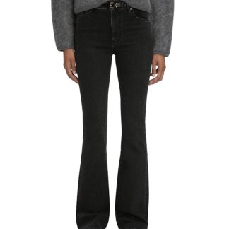 Frame The Reboot High Rise Flare Leg Jeans in Meteor