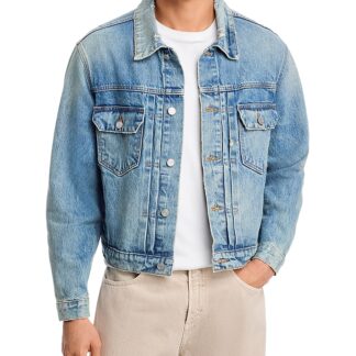 Frame Vintage Wash Denim Trucker Jacket