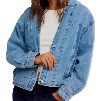 Free People Asher Cozy Denim Jacket