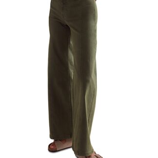 Free People Libre High Rise Wide Leg Jeans in Thyme