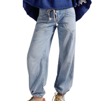 Free People Love Language Pull On Jeans in No Drama