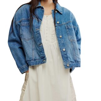 Free People Opal Swing Denim Jacket