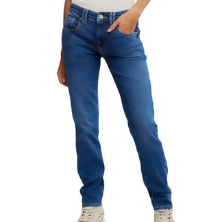 Free People Oracle Low Rise Slim Straight Jeans in Sky's The Limit