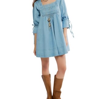 Free People Sonora Denim Mini Dress