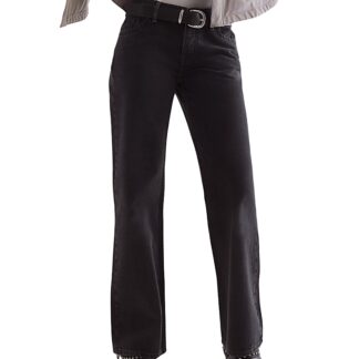 Free People Tennessee Low Rise Boyfriend Jeans in Hideaway Black