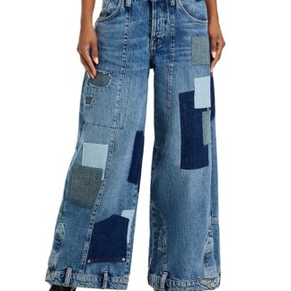 Free People We The Free Head Over Heels Mid Rise Jeans in Turn Me Up