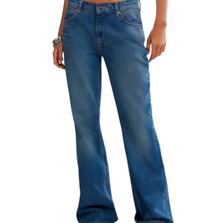 Free People West Coast High Rise Flare Jeans in Humble