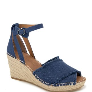 Gentle Souls by Kenneth Cole Women's Charli Ankle Strap Espadrille Wedge Sandals