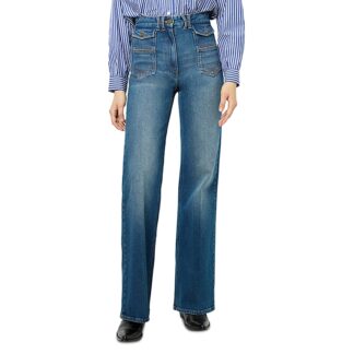 Gerard Darel Anna High Rise Flared Jeans in Universe