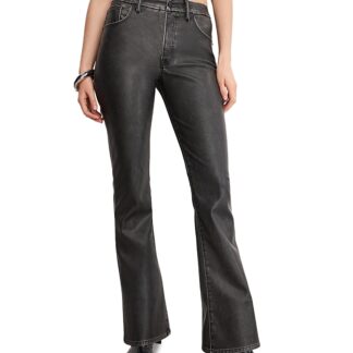 Good American Good Classic Faux Leather Bootcut Pants