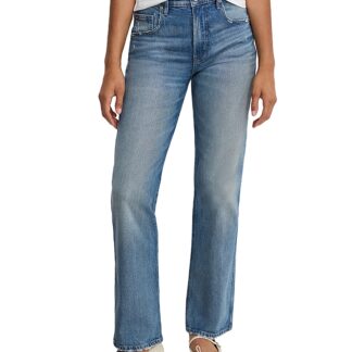 Good American Good Legs Straight Jeans in Indigo988