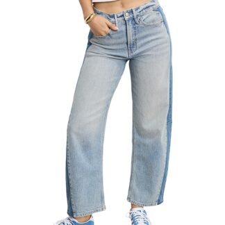 Good American Good Standard Barrel Jeans in Indigo932