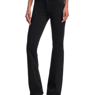 Good American Never Fade High Rise Flare Jeans in Black001