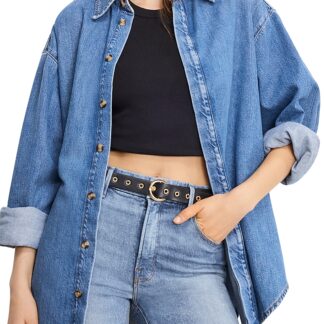 Good American Oversized Denim Shirt