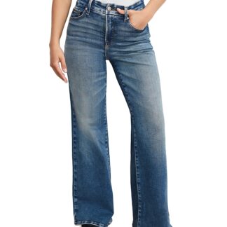 Good American Soft Tech Good Petite Palazzo Jeans in Indigo986
