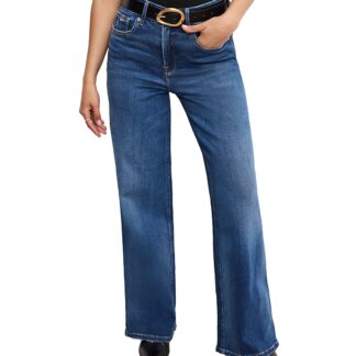 Good American Soft Tech Good Petite Skate Wide Leg Jeans in Indigo891
