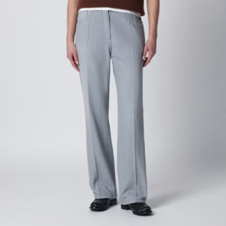 Grey washed denim jeans