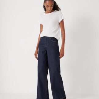 HUSH Wide Leg Jeans Blue Denim