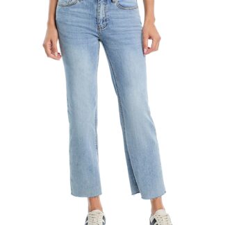 High Rise Straight Cropped Jeans in Indigo - Exclusive